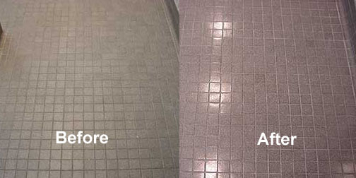tile ceramic polish wax stone glow before written without system