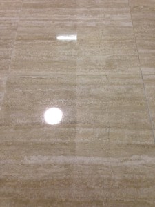 travertine half polish