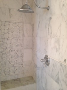 marble shower