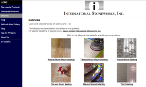 Services page