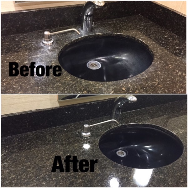 Removing Calcium Deposits From Stone Surfaces Written in Stone