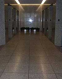 Granite walls and floors before diamond grinding polishing. Granite walls and floors before polishing