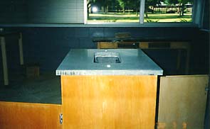 Houston school slate counter after restoration. school slate counter after restoration